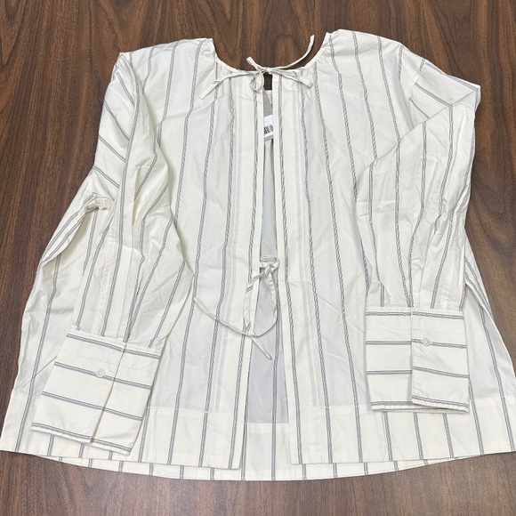 NWT - Everlane Tie Back Blouse - Sz L - Picture 4 of 4